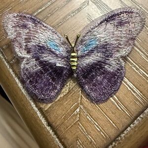 Purple Butterfly Brooch